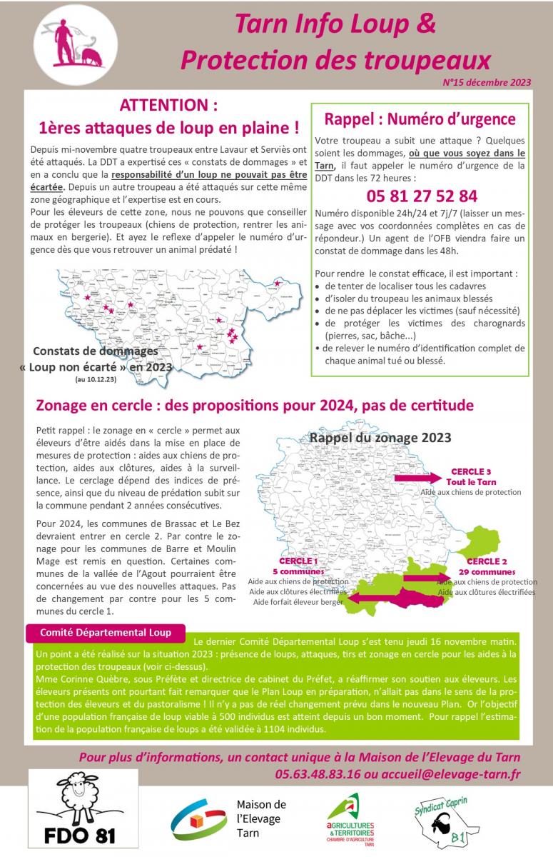Tarn Info Loup N°15