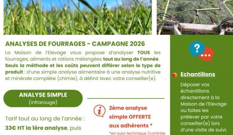 flyer analyse de fourrage